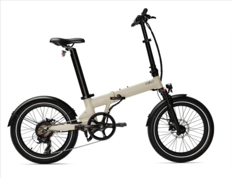 Eovolt Afternoon 20 Suspension Wheel Folding E Bike in Desert Sand Colour 
